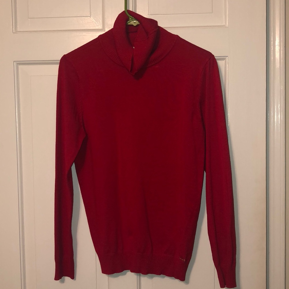Calvin Klein Red Turtleneck